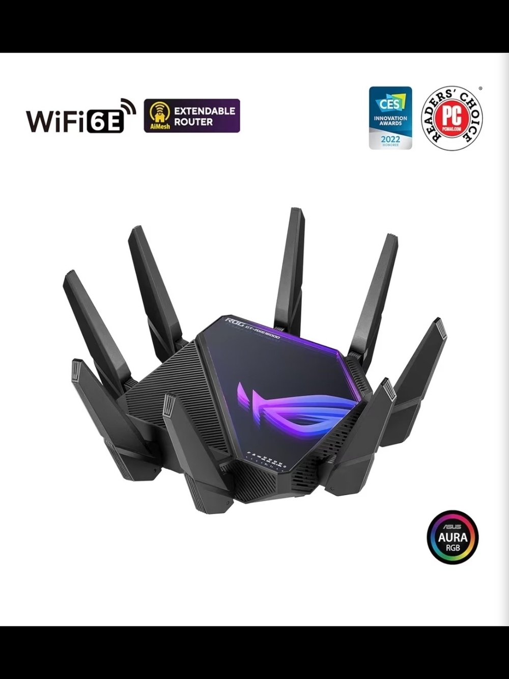 ASUS ROG Rapture WiFi 6E Gaming Router IN BOX - Picture 4 of 13